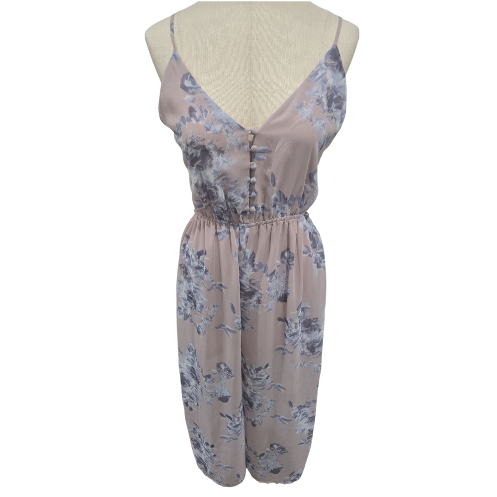 Sienna Sky Floral Spaghetti Strap Jumpsuit Medium